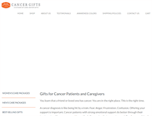 Tablet Screenshot of cancergifts.com